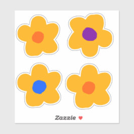 Sticker Fleurs jaunes d'automne