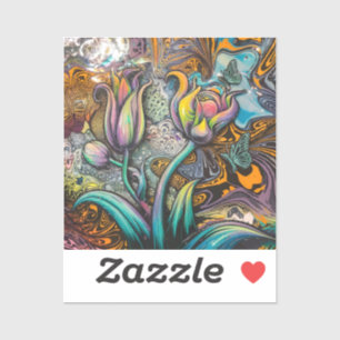 Sticker Fleurs Mandala