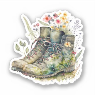 Sticker Fleurs sauvages en bottes