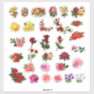 Sticker Fleurs vintages Belles