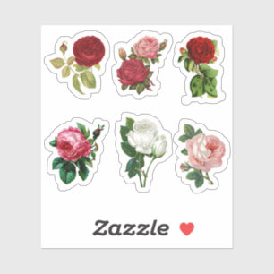 Sticker Fleurs vintages Roses