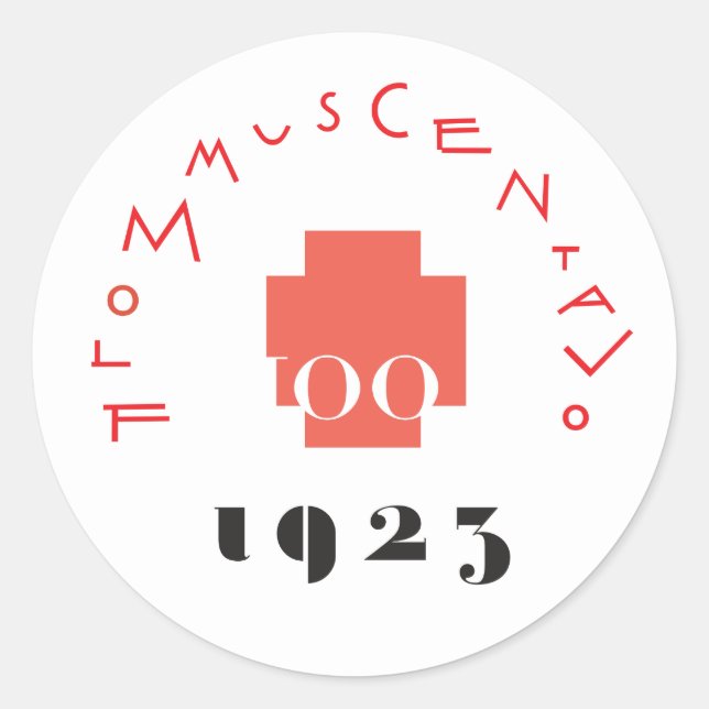 Sticker FLOMMus CENTAVo 100e ANNIVERsario (Devant)