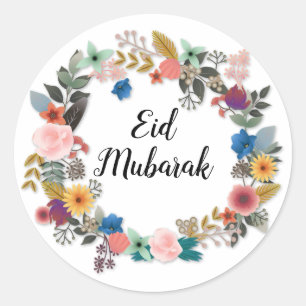 STICKER FLORAL DE VAGUE EID MUBARAK