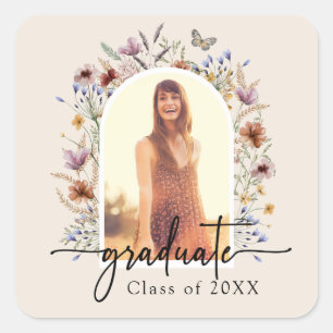 Sticker Floral Graduation
