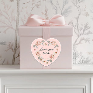 Sticker Floral Heart Valentine's Day