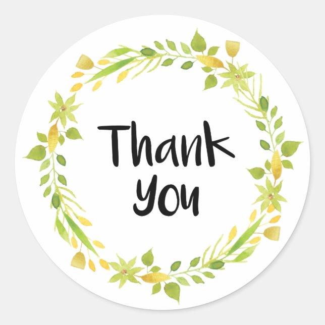 Sticker Floral Merci (Devant)