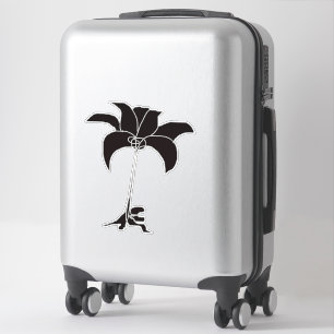 Sticker Floral Noir Extra Grand