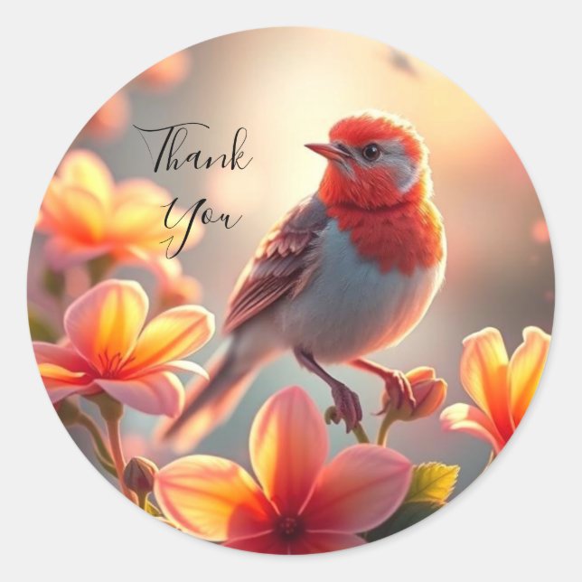 Sticker Floral Orange (Devant)