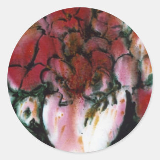 Sticker floral "Vase rose"