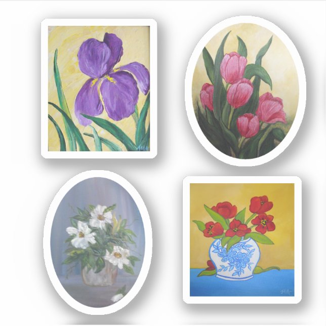 Sticker Flore peinte (Devant)