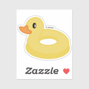 Sticker Flotte du bassin de canard