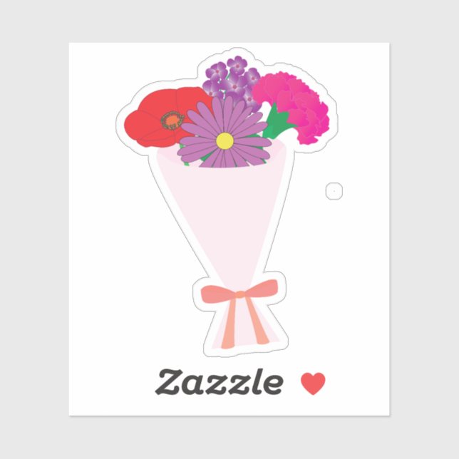 Sticker Flower Bouquet (Feuille)