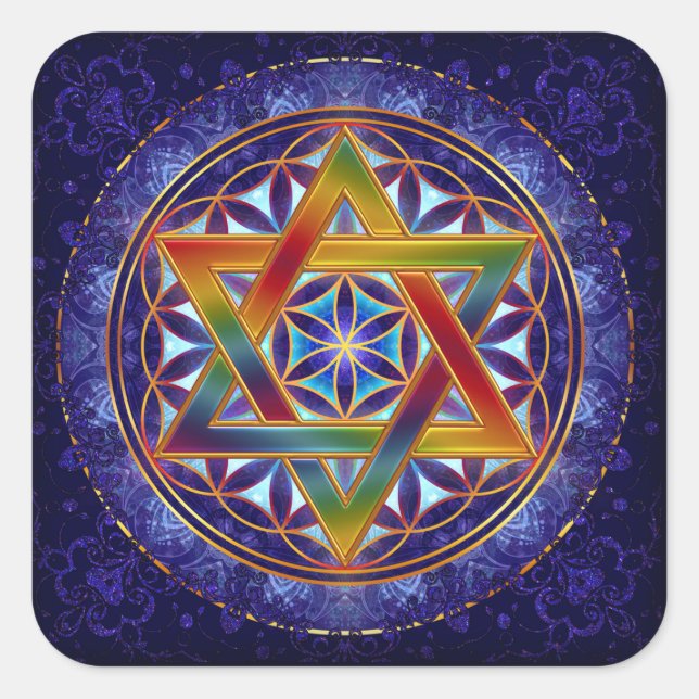 Sticker Flower of Life - Design ORIGINAL par Lilya (Devant)