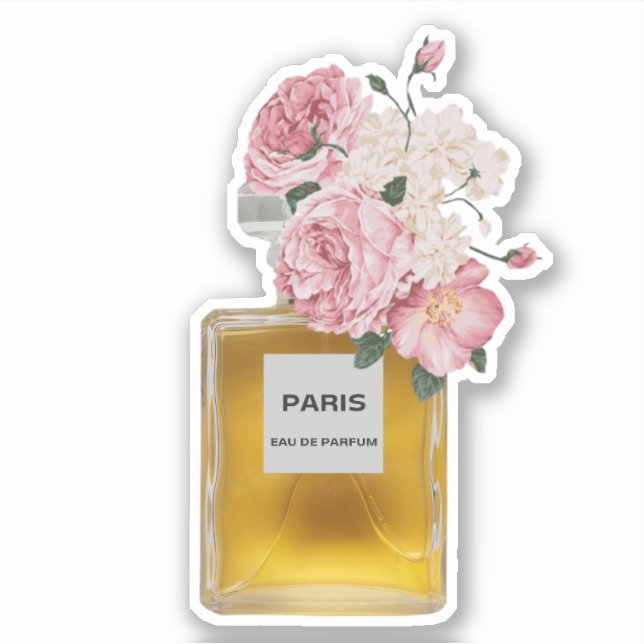 Sticker Flower Parfum Fashion (Devant)