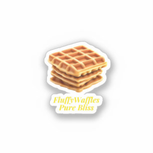 Sticker Fluffy Waffles