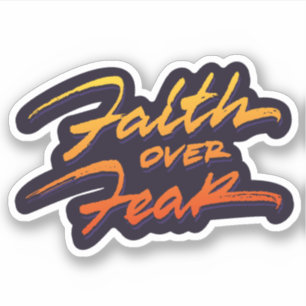 Sticker Foi sur la couleur de la peur