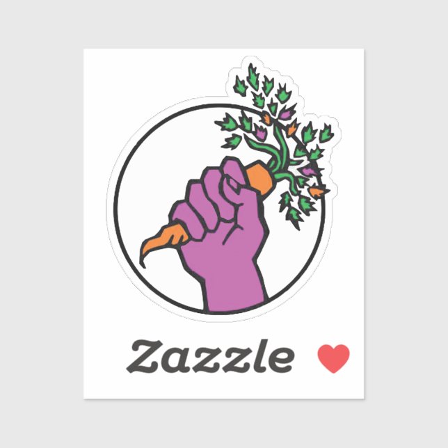 Sticker Food Not Bombs logo (Feuille)