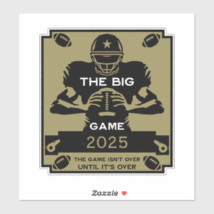 Sticker Football Big Game TV Watch Party