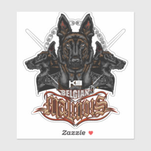 Sticker Force belge Malinois K9 - ELIT3