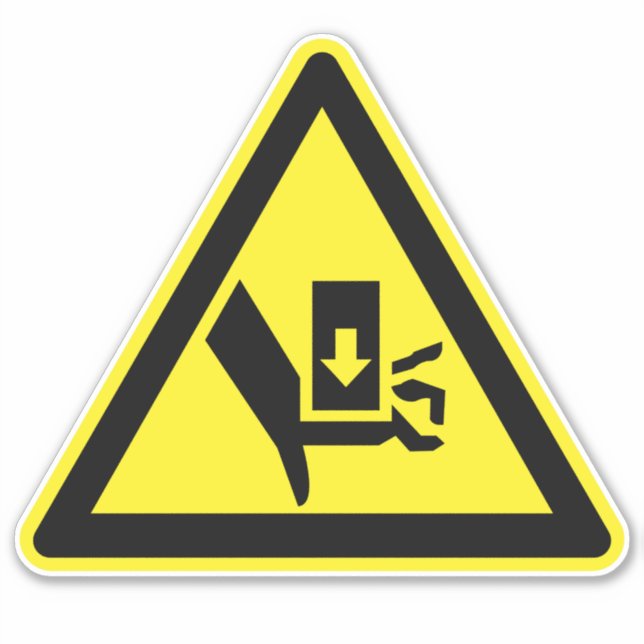 Sticker Force d'écrasement des mains d'au-dessus du Étique (Devant)