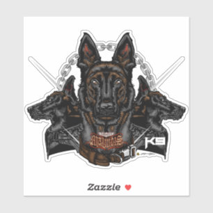 Sticker Force K9 Malinois Belge - ELIT3