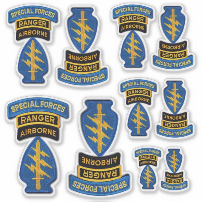 Sticker Forces spéciales de l'Armée SFGA SFG Green Berets  (Devant)