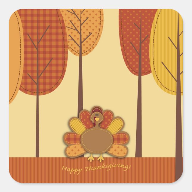 Sticker forestier de Turquie sauvage 2 (Devant)