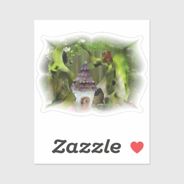 Sticker Forêt de Wichtel (Feuille)