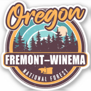 Sticker Forêt nationale de Fremont-Winema, Oregon
