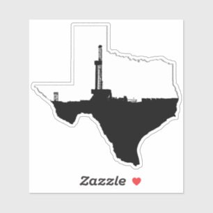 Sticker Foreuse pétrolière de l'État du Texas
