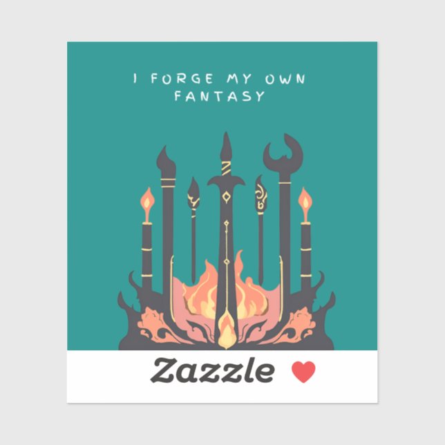 Sticker Forger l'Imaginaire à partir de zéro (Feuille)