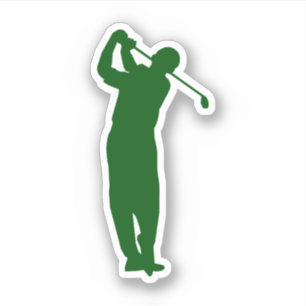 Sticker Forme de la figure de l'action de coupe de golf