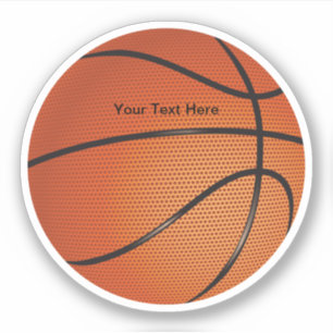 Sticker Forme de thème de basket-ball