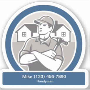 Sticker Forme promotionnelle de contact de bricoleur