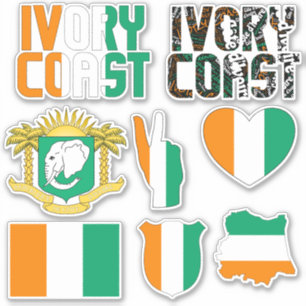 Sticker Formes Extraordinaires de la Côte d'Ivoire Symbole