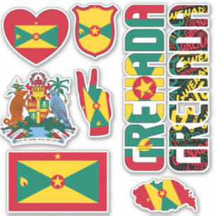 Sticker Formes Extraordinaires de la Grenade Symboles nati