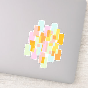 Sticker Formes géométriques simples dans les Pastels Jaune