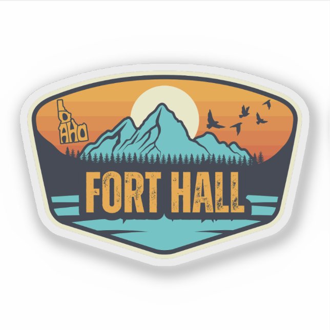 Sticker Fort Hall, Idaho (Devant)