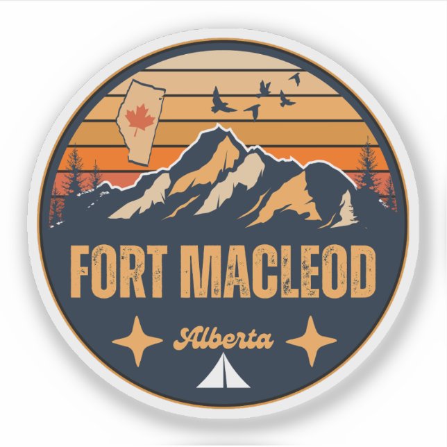Sticker Fort Macleod (Alberta) (Devant)