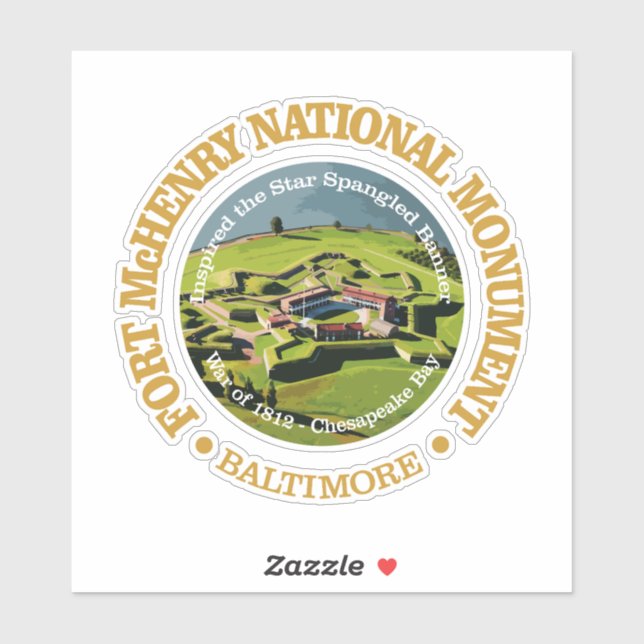 Sticker Fort McHenry (NM) (Feuille)