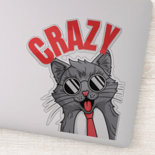 Sticker Fou... Découvrez les nombreuses humeurs du chat