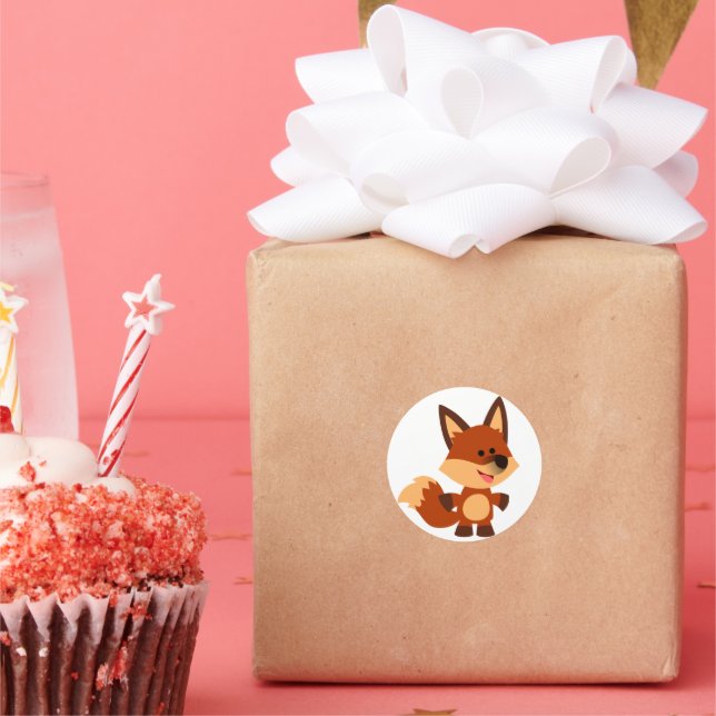 Sticker Fox Cartoon Innocent (Fête)
