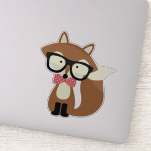 Sticker Fox de brun de cravate d'arc