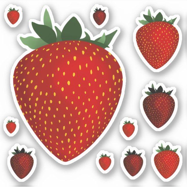 sticker fraise (Devant)