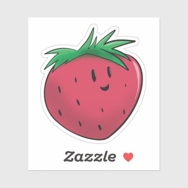 Sticker Fraise de Chubby (Feuille)