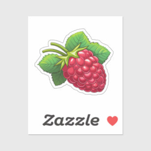 Sticker Framboise de dessin animé
