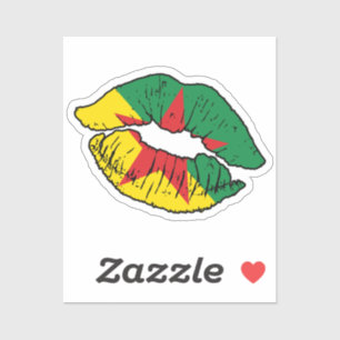 Sticker Français Guyane Français Guianan Lipstick Lover Dr