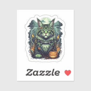 Sticker FrankenCoon - Halloween Maine Coon