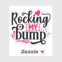 Sticker Frapper mon bosse, grossesse drôle