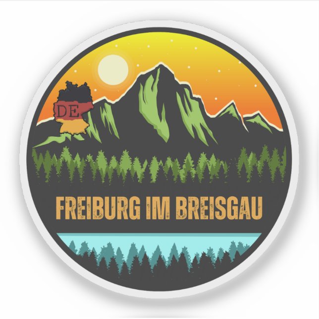 Sticker Freiburg im Breisgau, Bade-Wurtemberg Allemagne (Devant)
